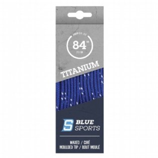 Blue Sports Titanium Pro Schnürsenkel gewachst blau © Blue Sports