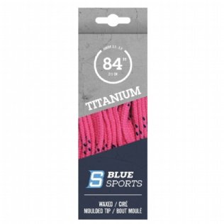 Blue Sports Titanium Pro Schnürsenkel gewachst pink © Blue Sports