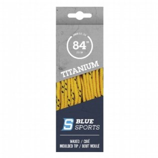 Blue Sports Titanium Pro Schnürsenkel gewachst gelb © Blue Sports